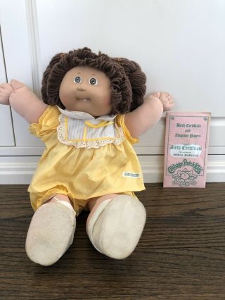 1985 Cabbage Patch Kids Doll With Birth Certificate