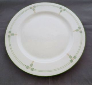 Tudor Rose Pattern Syracuse China Arts & Crafts / Stickley 9 " Dinner Plate 1