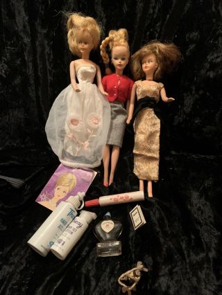Set Of Three 1963 American Character Tressy Doll Vtg Keys Lotion Address Book