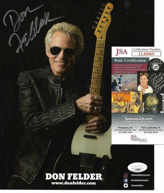 Don Felder Signed 8x10 Photo Autographed,  The Eagles,  Guitarist,  Jsa