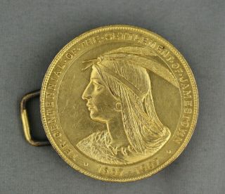 Antique 1907 Jamestown Exposition Tercentennial Official Medal,  Virginia Token