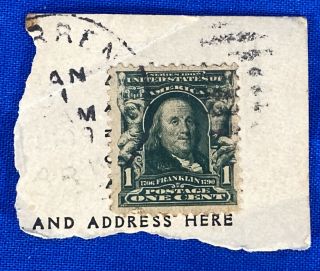 Vintage 1902 Ben Franklin Stamp 1 Cent Us Postage Stamp