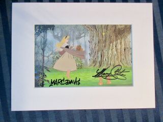 Signed Marc Davis And Mary Costa Disney Autographs,  Articles Proofs