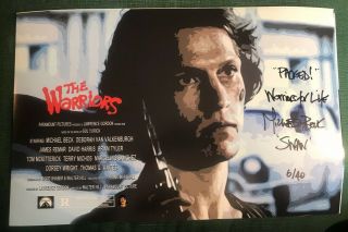 The Warriors Ltd Ed Of 40 Michael Beck As Swan Signed 11x17 Exclusive