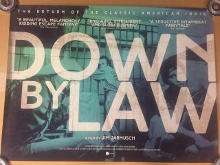 Down By Law Rr Quad Cinema Poster.  Jim Jarmusch Tom Waits