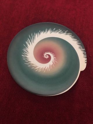 Awesome Wayne Bates Studio Pottery Artist 11 3/4” Plate Signed And Dated 2001