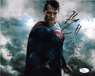 Henry Cavill Batman V Superman Autographed Signed 8x10 Photo Jsa 1