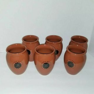 Anfora Mexico Ancho Reyes Chile Liqueur Set Of 6 Tumblers Cups Mugs