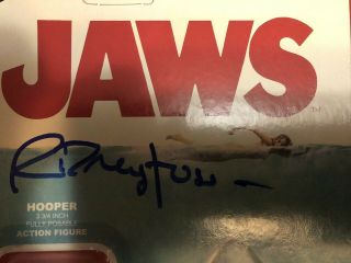 Jaws Funko Reaction Figure Hooper Autographed By Richard Dreyfuss 3