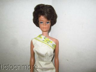 Vintage Barbie Bubblecut Doll Brunette Tm Midge /r Barbie Body
