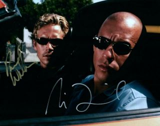 Paul Walker Vin Diesel 8x10 Signed Photo Autographed Picture Includes