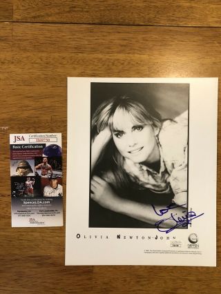 Olivia Newton - John Signed Autographed 1989 Promo Photo Jsa Authenticated