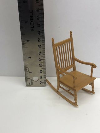 Dollhouse Miniature Rocking Chair 1:12 Scale Nursery Living Room 3