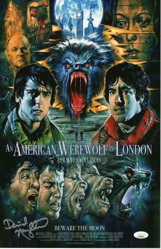 David Naughton Autograph 11x17 An American Werewolf In London Signed Jsa