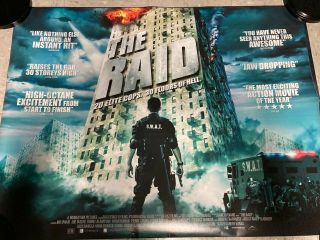 The Raid Quad Cinema Poster.