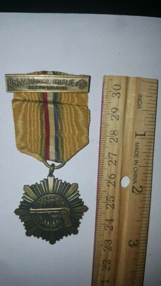 Vintage 1930 Medal Nra National Rifle Association Individual Expert Medal