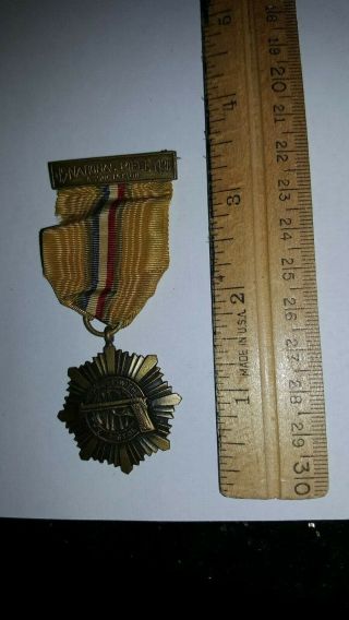 Vintage 1930 Medal Nra National Rifle Association Expert With Pistol Medal