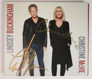 Lindsey Buckingham & Christine Mcvie Fleetwood Mac Signed Autograph Cd X2