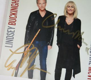 Lindsey Buckingham & Christine McVie FLEETWOOD MAC Signed Autograph CD x2 2