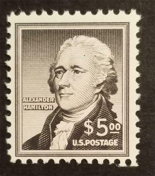 Us Scott 1053 $5 Alexander Hamilton Liberty Series Stamp Mnh Og T5167