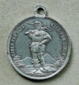 1885 Switzerland Shooting Medal,  Bern Federal,  R205a,  M123,  33 Mm,  Wm