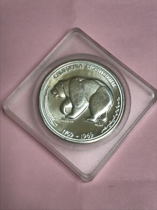 1969 California Bicentennial - The Golden Land Silver Medal By Maco