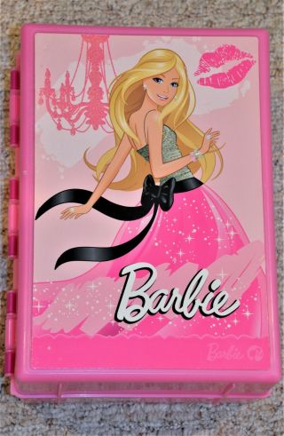 Pink Barbie Doll Wardrobe Trunk Carrying Case Tara Toy Corp.  Mattel 2010,  Rare