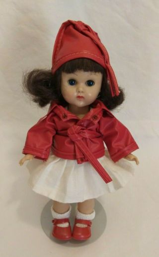 Vogue Ginny Doll 7 1/2 Inches Tall W/o Hat Made Usa Jointed Head Arms Legs