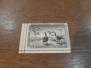 Vintage 1958 - 1959 Migratory Bird / Hunting Stamp; Duck Stamp Unsigned