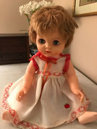 Rare Vintage Drink And Wet Type Doll 17 " Tall,  Back Of Neck,  4462 K7,  Vgc