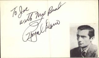 Royal Dano D.  1994 Actor The Outlaw Josey Wales Signed 3 " X 5 " Index Card
