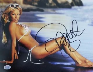 " Baywatch " Pamela Anderson Hand Signed 8x10 Color Photo Todd Mueller