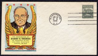1949 Harry Truman Inaugural - Fluegel Inauguration Day Cover Pv194
