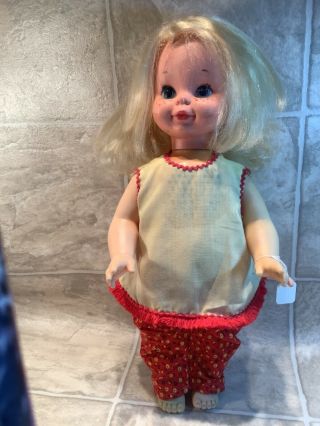 Chatty Patty Doll Mattel 17” W Freckles Vtg 1964 For Display/ Repair