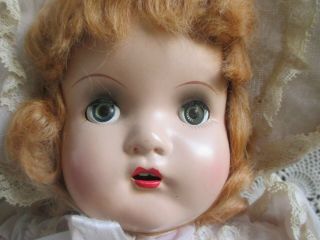 Precious Antique Baby Doll Composition Head Cloth Body Magic Skin Limbs