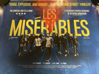 Les Miserables Quad Cinema Poster.  La Haine