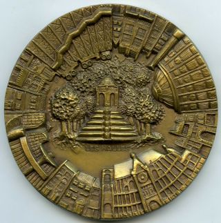 France Les Halles S.  E.  M.  A.  H.  Architecture Bronze Medal By Tabart 86mm 257g