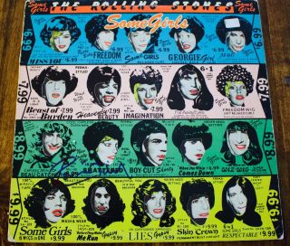 Ronnie Wood Of Rolling Stones Hand Signed " Some Girls " Lp