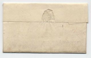 1837 Dayton Ohio red CDS stampless folded letter [5251.  154] 2