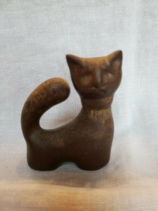 Maigon Daga Art Pottery Cat Mid Century Modern Mcm Sculpture