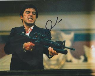 Al Pacino Hand Signed 8 X 10 Scarface Photo Autograph W/ Pic & Auto
