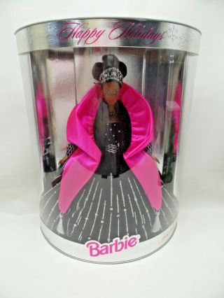 Vintage Happy Holidays Barbie - Black 1998 - Box
