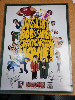 Jason Mewes And Kevin Smith Signed Autographed Jay And Silent Bob Groovy Movie
