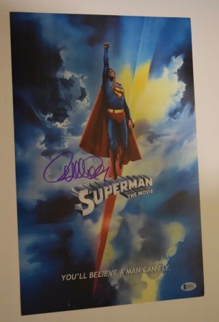 Richard Donner Signed Autograph Superman The Movie 11x17 Poster Beckett BAS 2