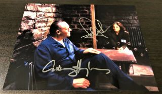 Silence Of The Lambs - Anthony Hopkins & Jodie Foster Signed 8x10 Photo W/