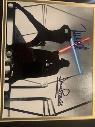 STAR WARS Dave Prowse & Mark Hamill Darth Vader Luke Skywalker Signed Photo 2