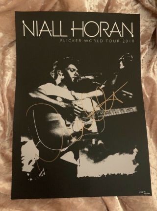 Niall Horan 2018 Flicker World Tour Signed Poster Vip Authentic (rare)