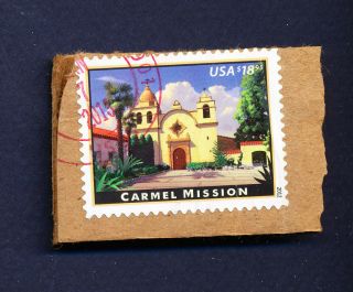 Usa - 4650 - On Piece - $18.  95 Carmel Mission Express Mail - 2012