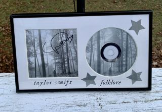 Taylor Swift Signed Folklore Cd Custom Framed Authentic Autograph - Christmas