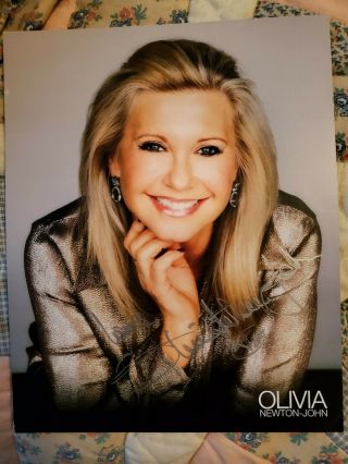 Olivia Newton - John Las Vegas Residency Autographed 8 X 10 Photo Full Autograph